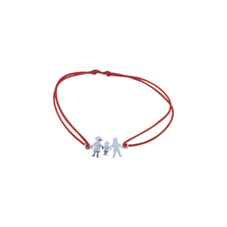 Bijuterii argint - Bratara Snur Reglabil, Argint 925, Happy Family, Jolie Silver, 0.8 g, 2.2 cm x 1.2 cm