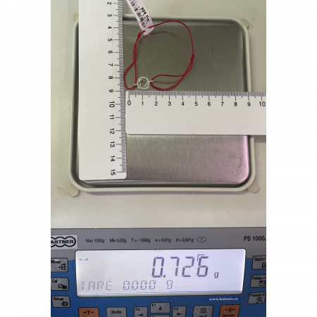 Bratara snur reglabil, Argint 925, Inima in Cerc cu Zirconii [3]