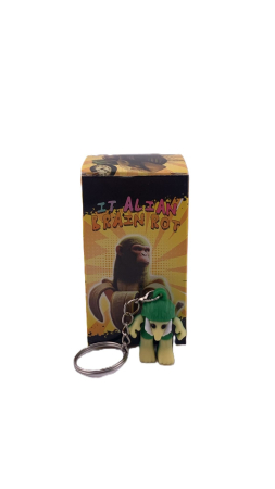 Breloc de Chei din Silicon, Flippy, Figurina Brainrot Brr Brr Patapim, 3,5 cm, Verde [1]