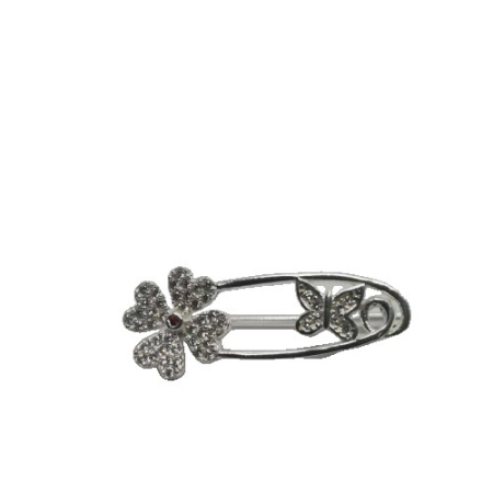 Bijuterii argint - Brosa Argint 925 model Ac cu Trifoi si Fluture