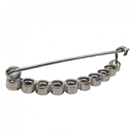 Brosa din Argint 925 Semicerc Pietre Colorate Rotunde [1]