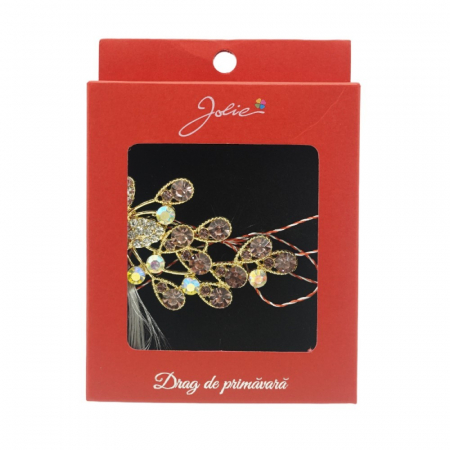 Martisoare Brosa Vintage - Brosa Vintage in Cutie Paun