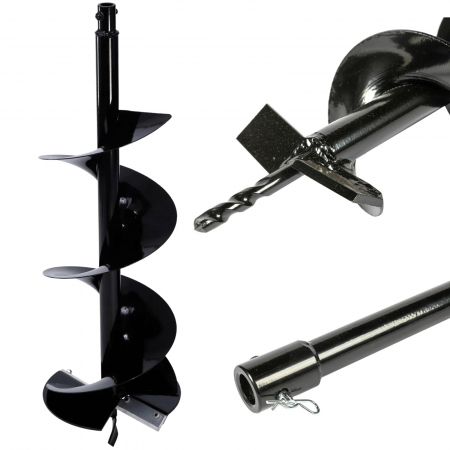 Motoburghie si accesorii - Lichidare Burghiu de pamant pentru motoburghiu 300 mm x 800 mm