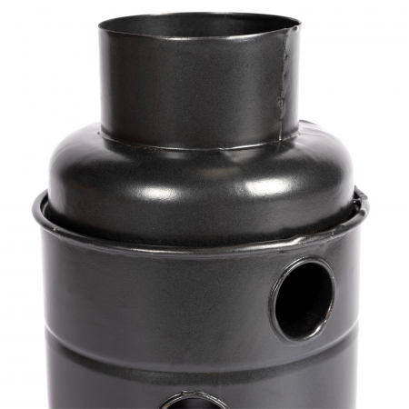 Burlan recuperator caldura, rotund, 120 mm, Gri mat [1]