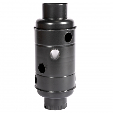 Pentru Casa si Camping - Burlan recuperator caldura, rotund, 120 mm, Gri mat