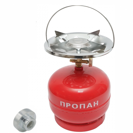 Pentru Casa si Camping - ! LICHIDARE DE STOC ! Butelie camping 3L Craft-Tec MX017, cu arzator 215mm, GPL + Reductie butelie voiaj mare (romania) 3/4"