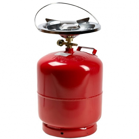 * LICHIDARE DE STOC * Butelie camping 5L Craft-Tec MX018, cu arzator 215mm, GPL + Reductie butelie voiaj mare (romania) 3/4" [1]