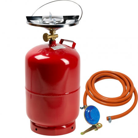 Butelie camping 8L Craft-Tec MX019, cu arzator 215mm, GPL+ Kit furtun GPL 1.5m + Ceas butelie [0]