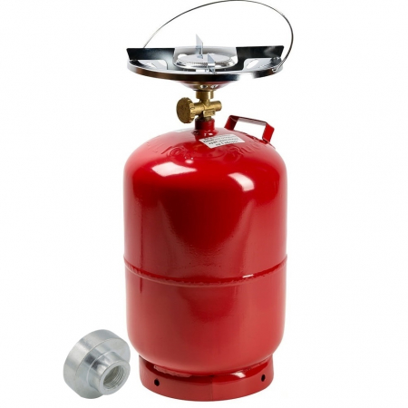 Butelii - ! LICHIDARE DE STOC ! Butelie camping 8L Craft-Tec MX019, cu arzator 215mm, GPL + Reductie butelie voiaj mare (romania) 3/4"