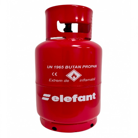 Butelii - Lichidare Butelie ELEFANT GPL din Metal, 12 L, 5 kg, filet 1/2