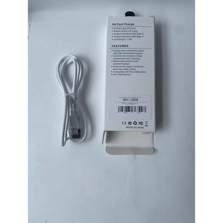 Cablu date Type C Fast Charging 5A 1m Alb [2]