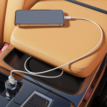 Cablu de Date Fast Charging, Flippy, port USB-B Compatibil cu iPhone cu porturi de tip Lightning, pentru Incarcare rapida 2A, Lungime 1M, Alb [2]