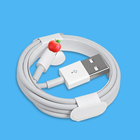 Cablu de Date Fast Charging, Flippy, port USB-B Compatibil cu iPhone cu porturi de tip Lightning, pentru Incarcare rapida 2A, Lungime 1M, Alb [3]