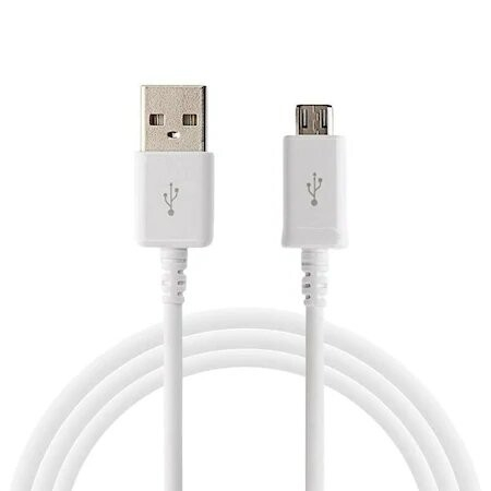 GSM - Cablu de date/Incarcare micro USB 1m Alb