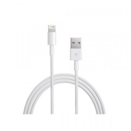 Lightning - Cablu de date si incarcare Apple, Lightning to USB, Alb