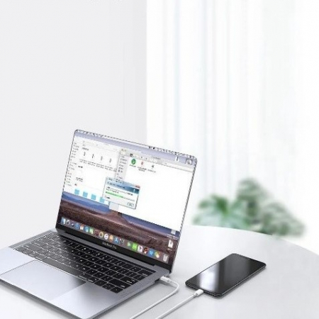 Cablu De Date USB Type-C la iPhone Flippy WUW-X181 20W 1 m, Alb [3]