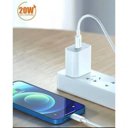 Cablu De Date USB Type-C la iPhone Flippy WUW-X181 20W 1 m, Alb [5]