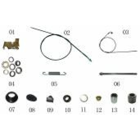 Piese tricicluri electrice - Cablu frână spate SINOE pentru triciclu electric RDB Sinoe Pro - piesă originală