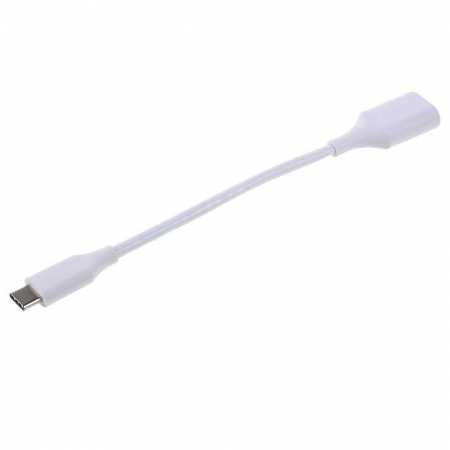 GSM - Cablu OTG USB 3.1 USB Type-C to USB A 18 cm Flippy, Alb