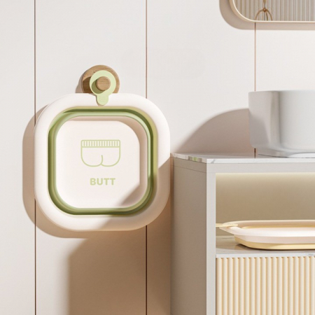 Cada Pliabila pentru Baie pentru Copii, Flippy, Cadita pentru Bebelusi, Model Patrat pentru Fundulet, Verde, 30x30x3.5 cm, 3.5 L [2]