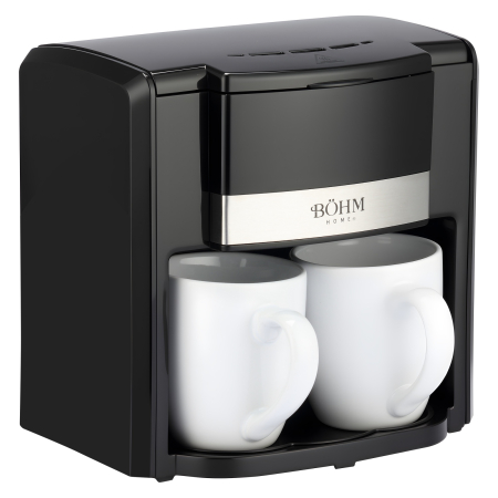 Cafetiera cu filtru BoHM HOME BDCM6050B2C, 420-500 W, 0,6 L, 2 cesti, filtru permanent, 2 cani ceramice [5]
