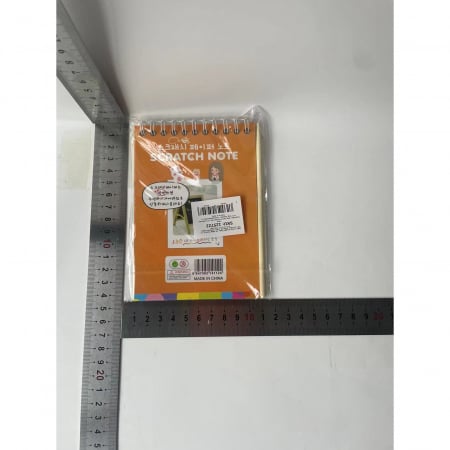 Caiet cu fise razuibile Flippy, DIY Magic Scratch, 12 File, Curcubeu, Creion din Lemn, Cartonase negre, 14.2 x 9.8 cm, Portocaliu [8]