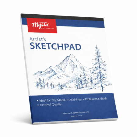 Articole si accesorii birou - Caiet Schite Perfect Bound, Flippy, 50 File Hartie, 28 x 35,5 cm, Coperta Carton , Albastru