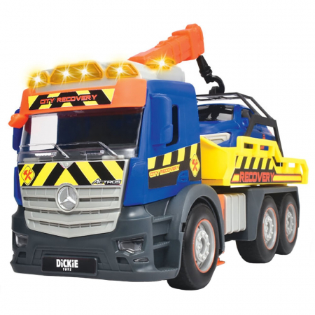 Jucarii, Copii & Bebe - Camion de tractare Dickie Toys Mercedes Recovery cu masinuta