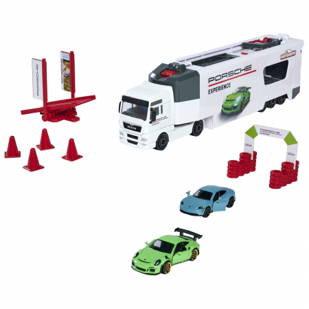 Jucarii, Copii & Bebe - Camion Majorette MAN Tgx Porsche Experience cu 2 masinute