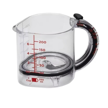 Cana de Masurat, Flippy, cu Maner, Reglabila, din ABS si Silicon, 250 ml, Transparent [3]