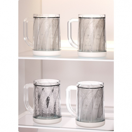 Cana Frigorifica cu Gheata, Flippy, 14.2 x 10.4 x 14.7 cm, Plastic, 800 ml, Transparent [8]