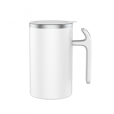 Bucatarie si electrocasnice - Cana portabila cu mixer incorporat, Flippy, pe baterii, 380 ml, alb
