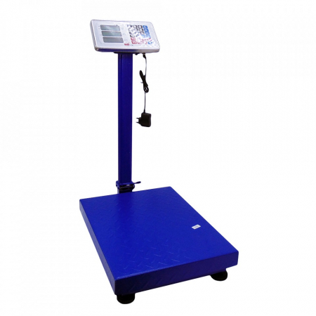 Cantare comerciale - Cantar electronic de podea tip platforma 400 Kg cu brat pliabil, Wellberg