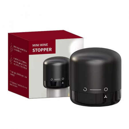 Bucatarie si electrocasnice - Capac de Etansare a Sticlei de Sampanie, Flippy, Rotativ, On-Off, Silicon, Reutilizabil, Usor de Depozitat si Folosit, 3.8 x 3.8 x 3.8 cm, Negru