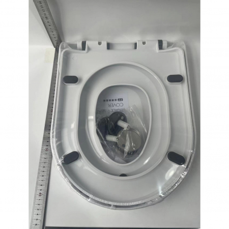lichidare Capac de Toaleta cu Reductie 2 in 1, Flippy, pentru Copii si Adulti, Coborare Lenta si Silentioasa, Instalare Usoara, din PP5 , in Forma de U Patrat, Alb [5]