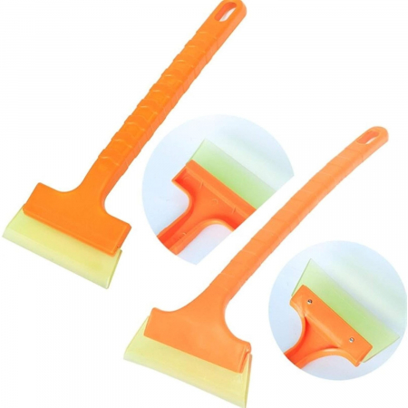 Pentru Casa si Camping - Racleta pentru Masina, Flippy, pentru Deszapezire, din ABS, 29 x 10 cm, Portocaliu
