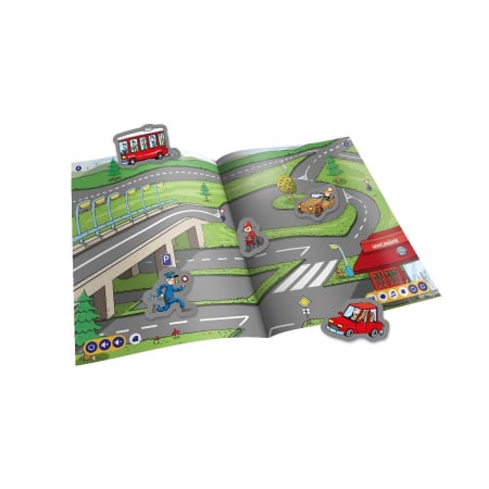 Jucarii, Copii & Bebe - Carte cu autocolante, Raspundel Istetel - Mijloace de transport
