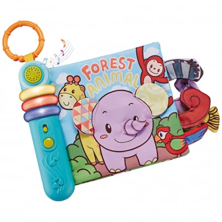 Sub 99 Lei - Carte senzoriala pentru copii Chipolino cu lumini si melodii Forest