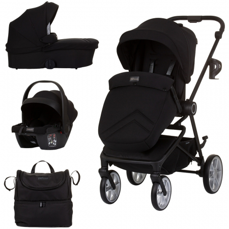 Carucioare 3 In 1 - Carucior Chipolino Linea 3 in 1 obsidian