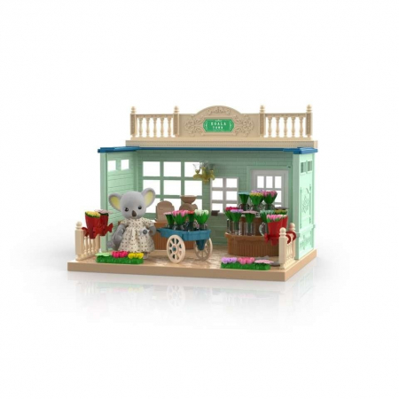 Casa de papusi, magazin cu flori, cu mobilier si figurine [2]