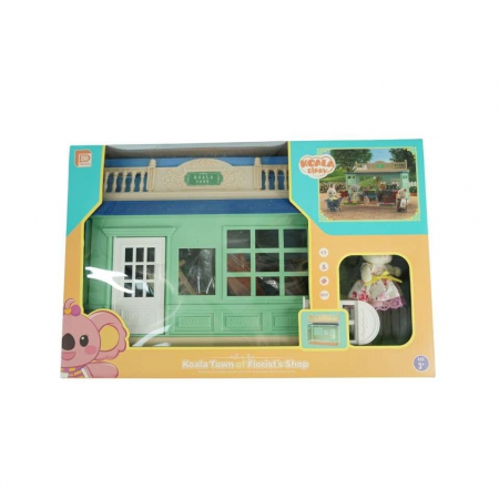 Jucarii si Jocuri - Casa de papusi, magazin cu flori, cu mobilier si figurine