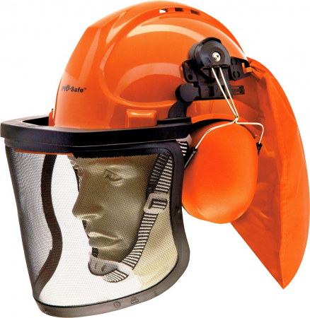 Accesorii motocositori, trimmere electrice - Casca de protectie cu antifoane si viziera RO1504112