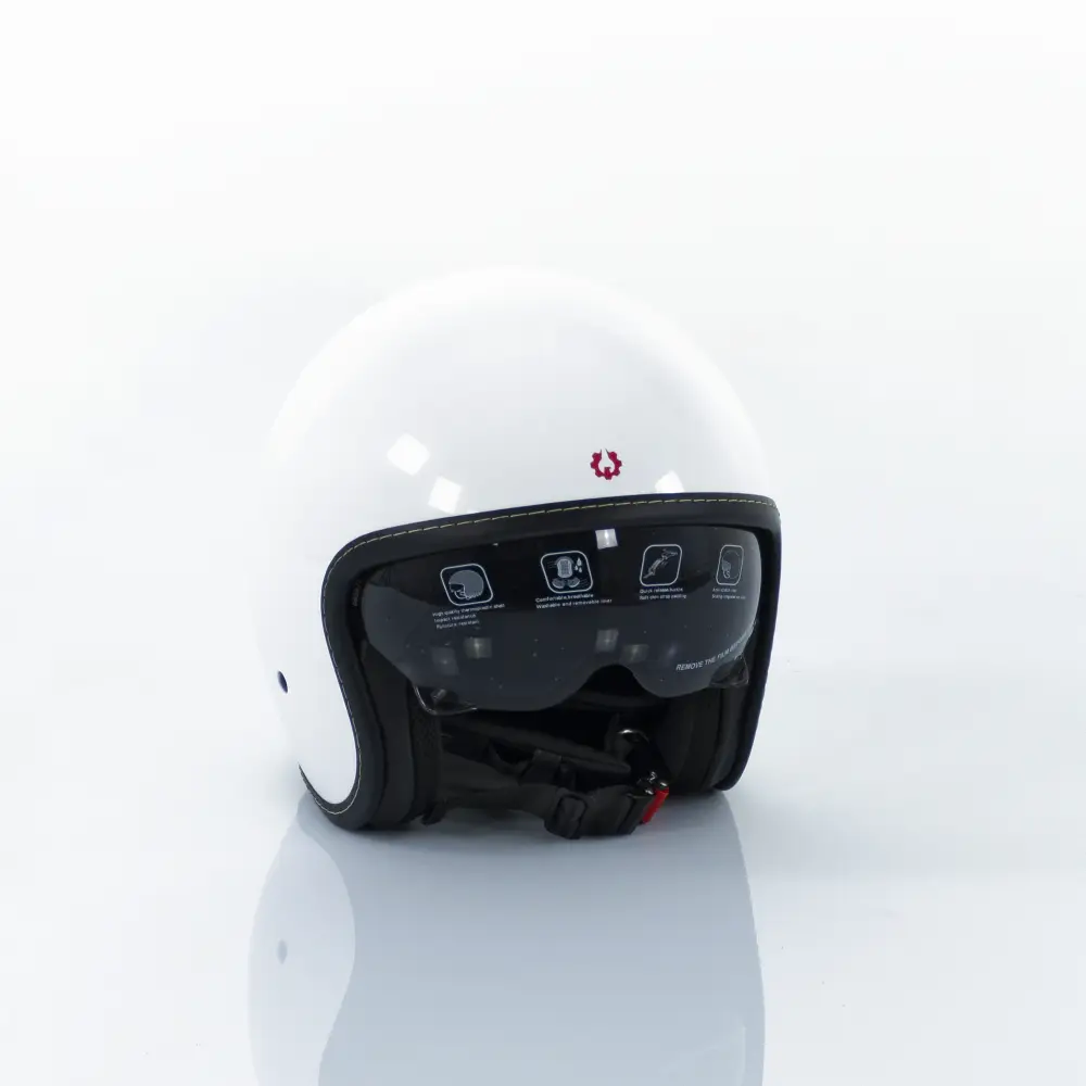 Casca Motocicleta, Scuter, Triciclu,  Rotakt OP11, ABS, Certificare ECE.R22.06, Alb, Marime L [2]