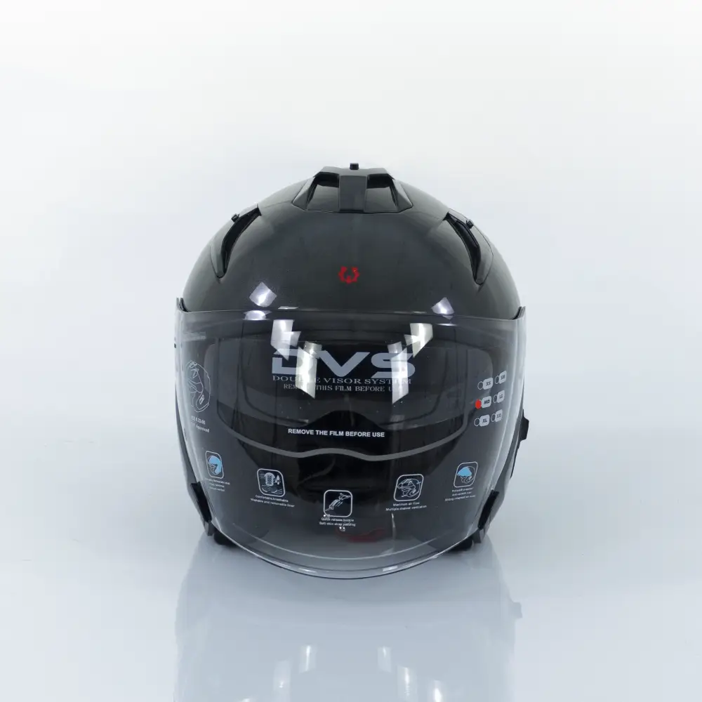 Căști moto - Casca Motocicleta, Scuter, Triciclu,  Rotakt OP12, ABS, Certificare ECE.R22.06, Gri, Marime L