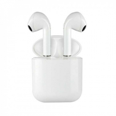 GSM - Casti Wireless Bluetooth MKJ-I9 Earbuds Flippy, Alb