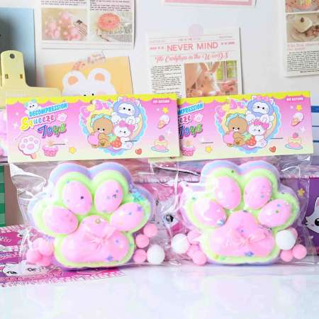 Cat claw rice ball squeezing decompression toy single weight 220 grams Item number YY1005 plush [5]