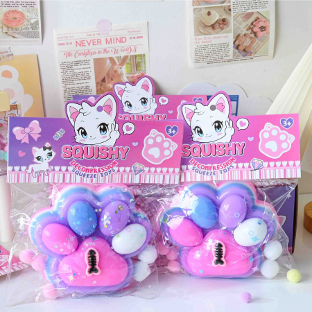 Cat claw rice ball squeezing decompression toy, single weight 220g Item No. YY1002 [6]