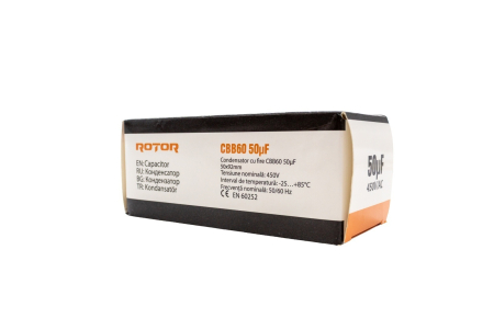 CBB60 Condensator cu fire 50µF 50x95 mm 450V ROTOR [1]