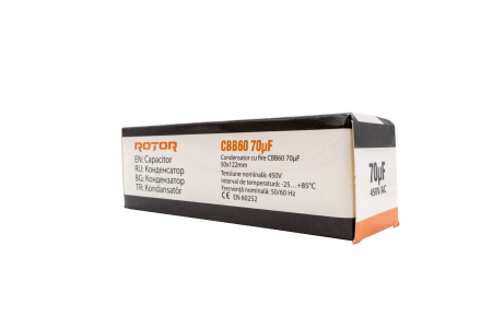 CBB60 Condensator cu fire 70µF 45x95 mm 450V ROTOR [1]