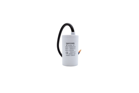 Sub 99 Lei - CBB60 Condensator cu fire 8µF 35x62 mm 450V ROTOR